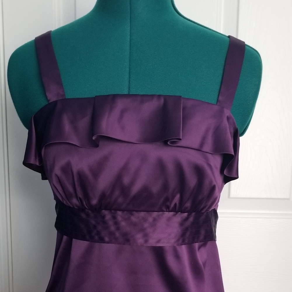 The Limited Plum Silk Top